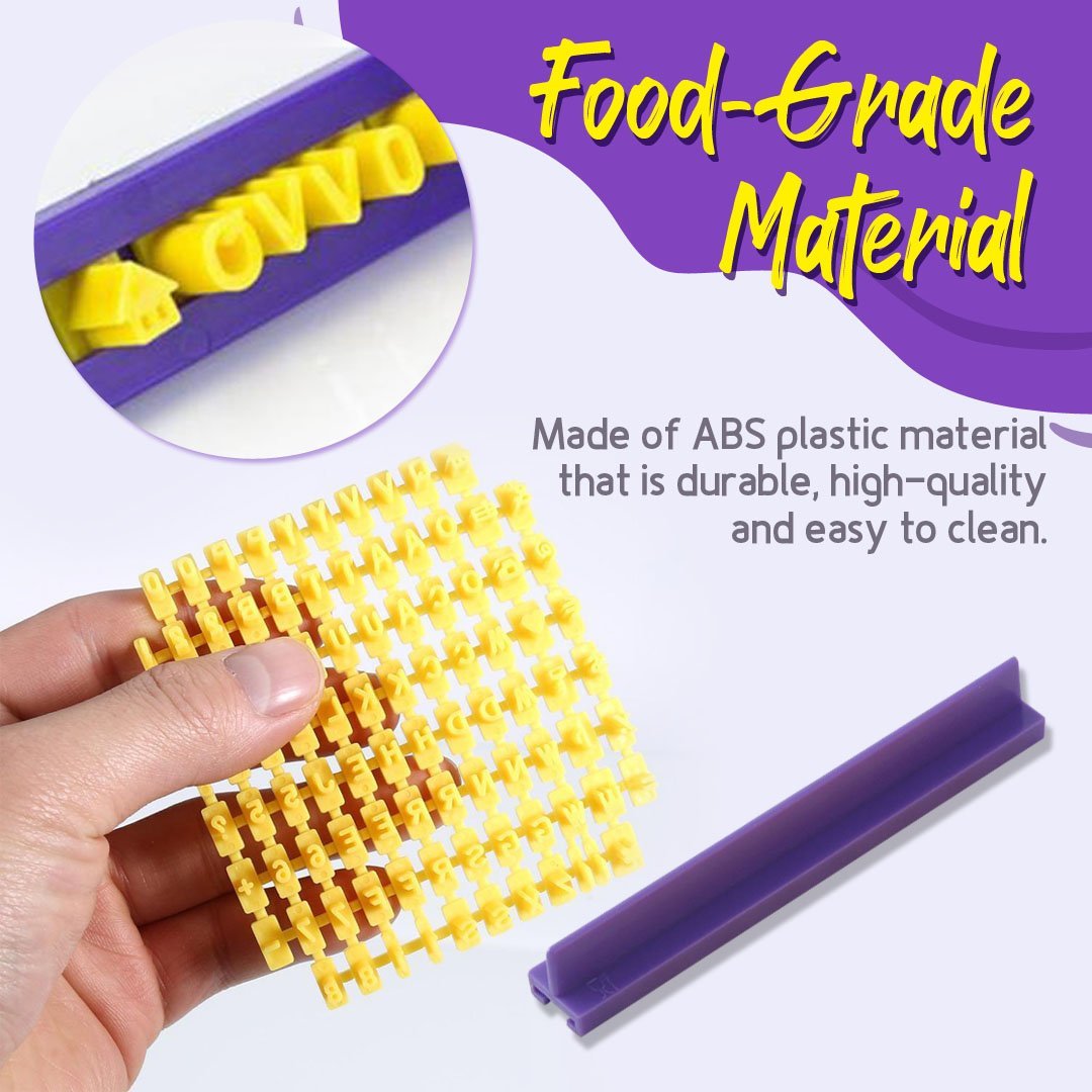 DIY Alphabet Plastic Cake Mould