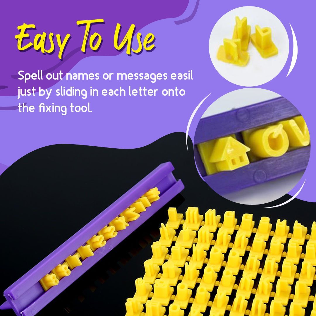 DIY Alphabet Plastic Cake Mould