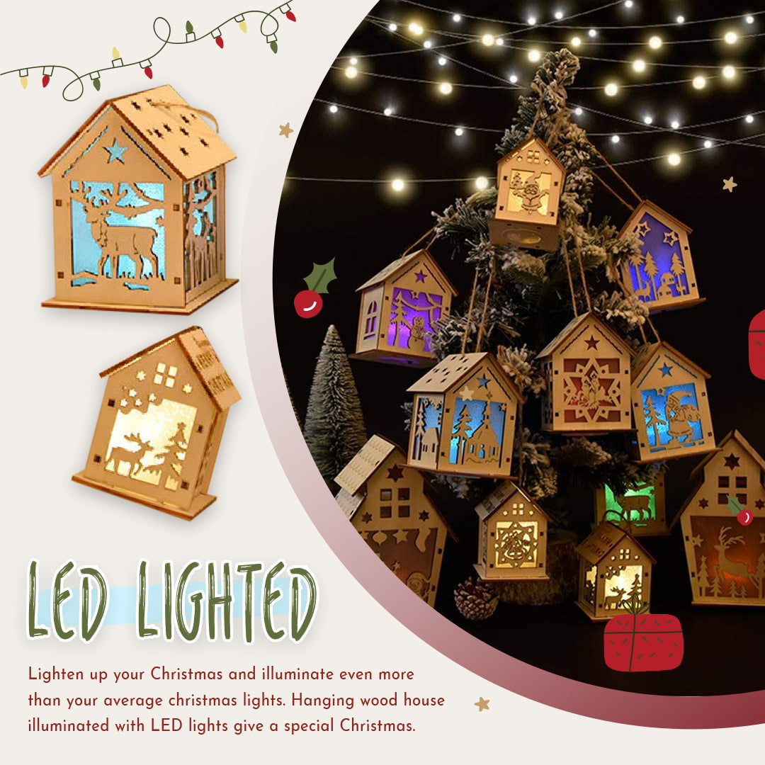 DIY Christmas LED Treehouse Hanging Ornament