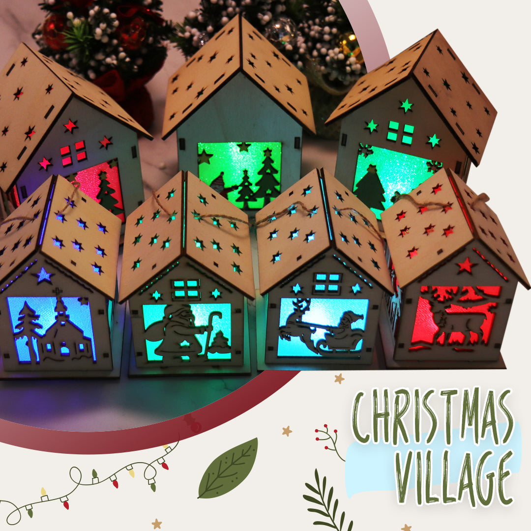 DIY Christmas LED Treehouse Hanging Ornament