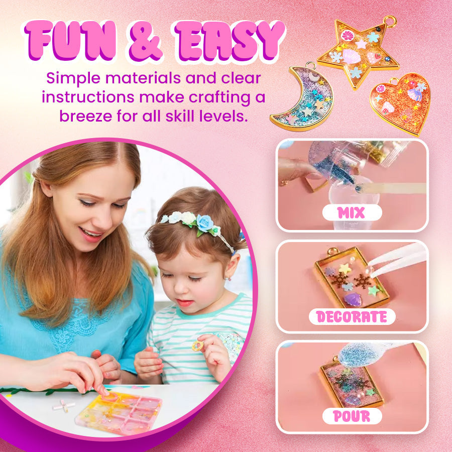 DIY Resin Pendant Kits For Kids