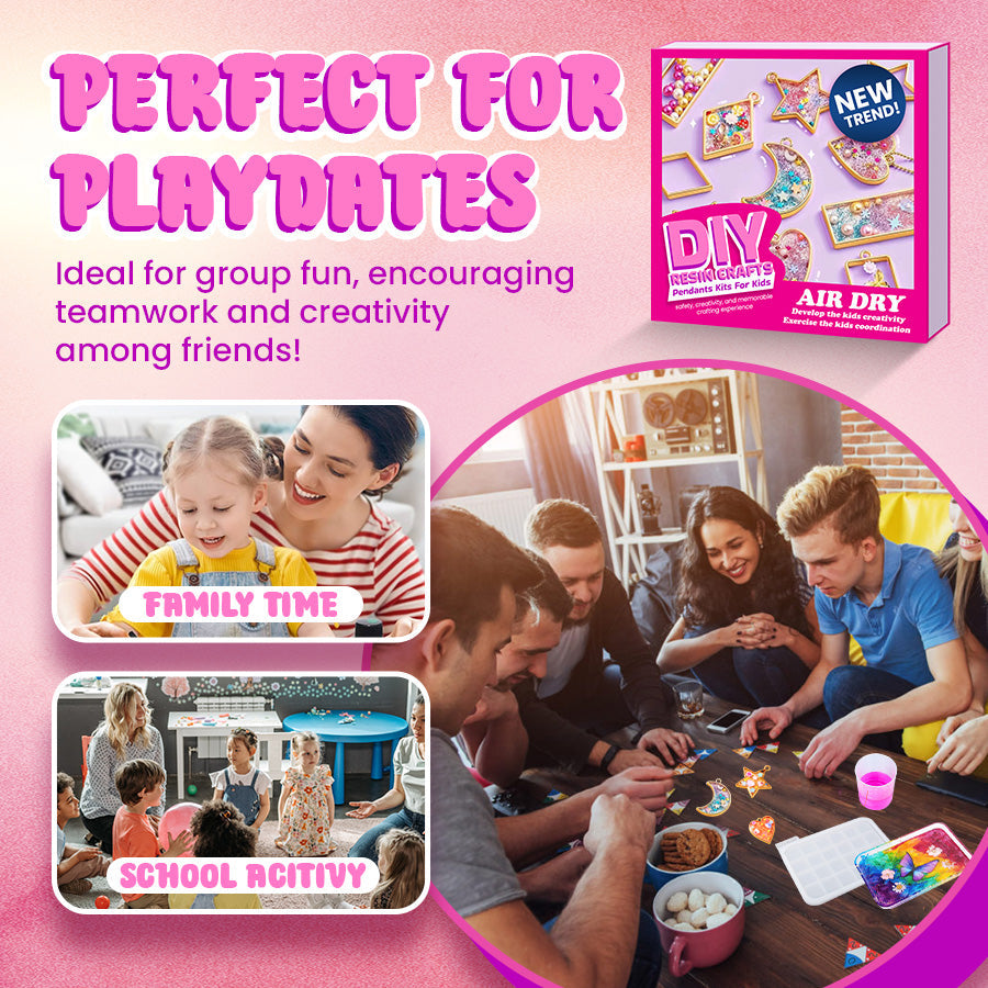 DIY Resin Pendant Kits For Kids