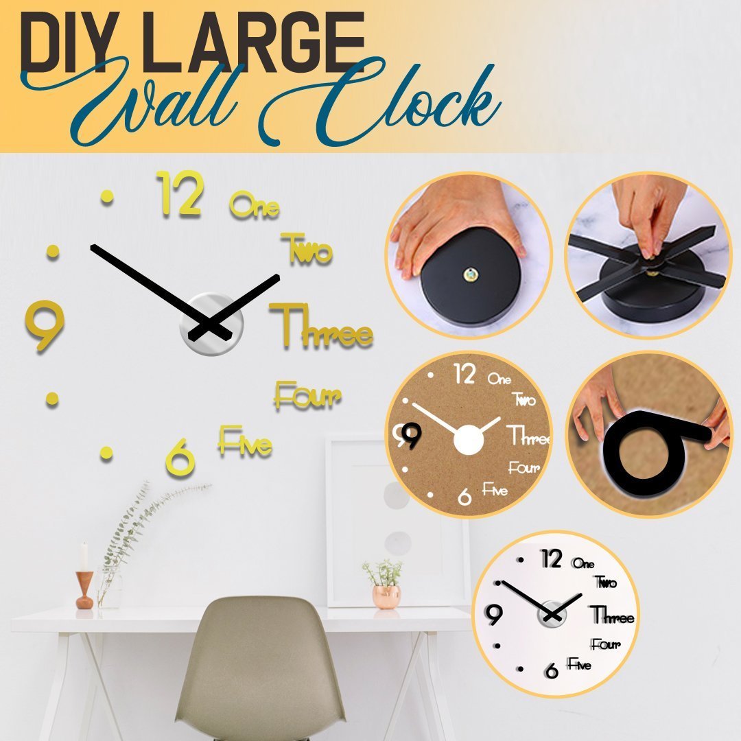 3D DIY Frameless Wall Clock