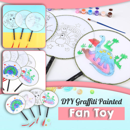 DIY Graffiti Painted Fan Toy