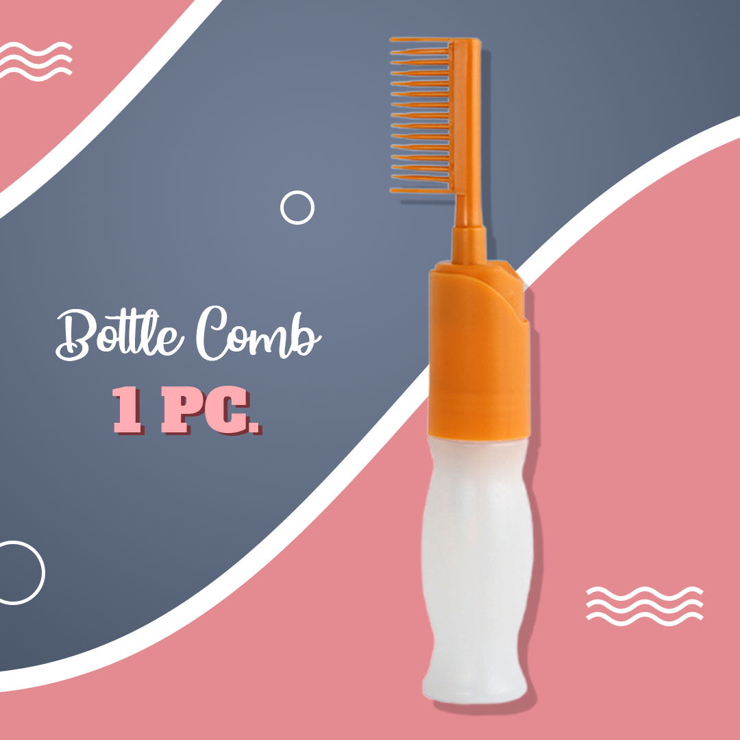 DIY One Push Hair dye bottle Comb