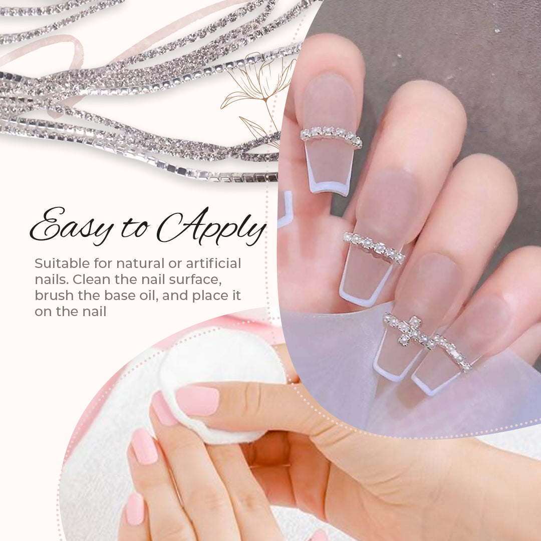 DIY Flegant Diamond Pearl Chain (4pc Set)