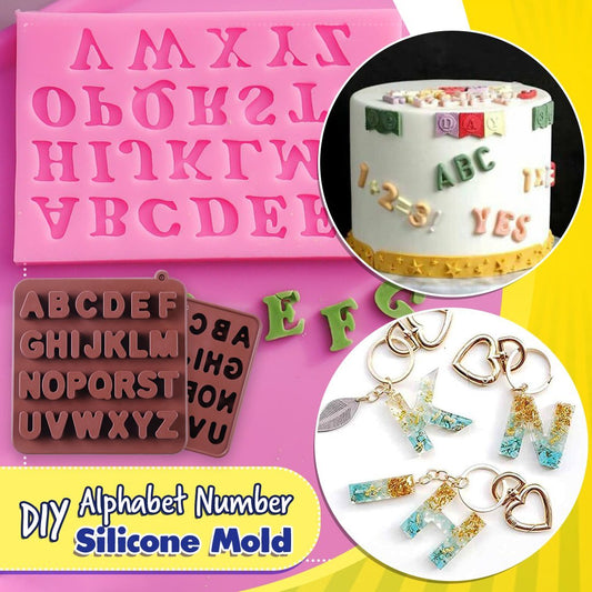 DIY Alphabet  Number Silicone Mold